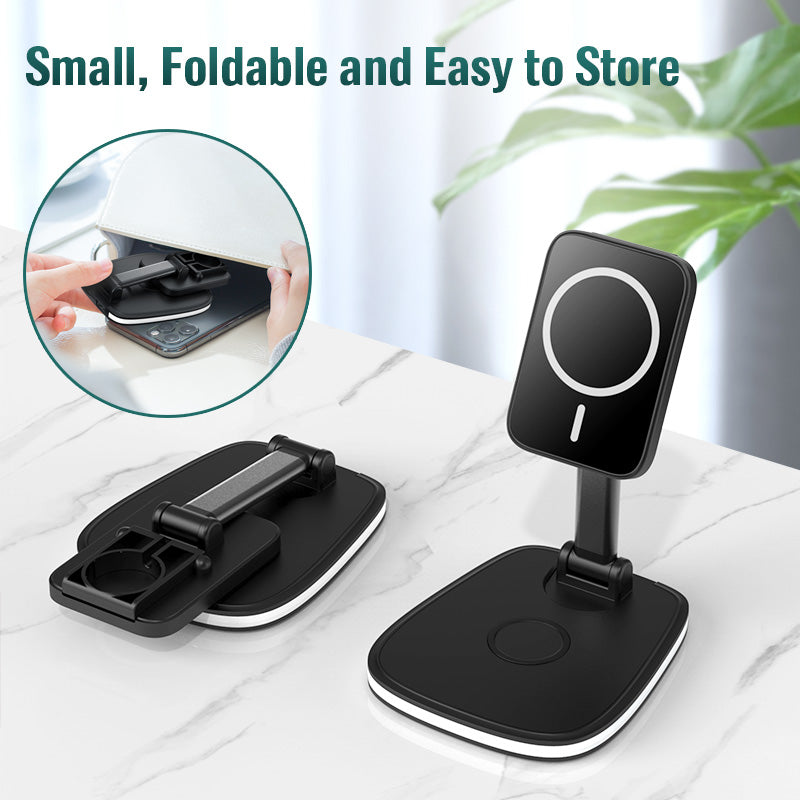 Poshewares™ 3-in-1 Magnetic Folding Wireless Charger